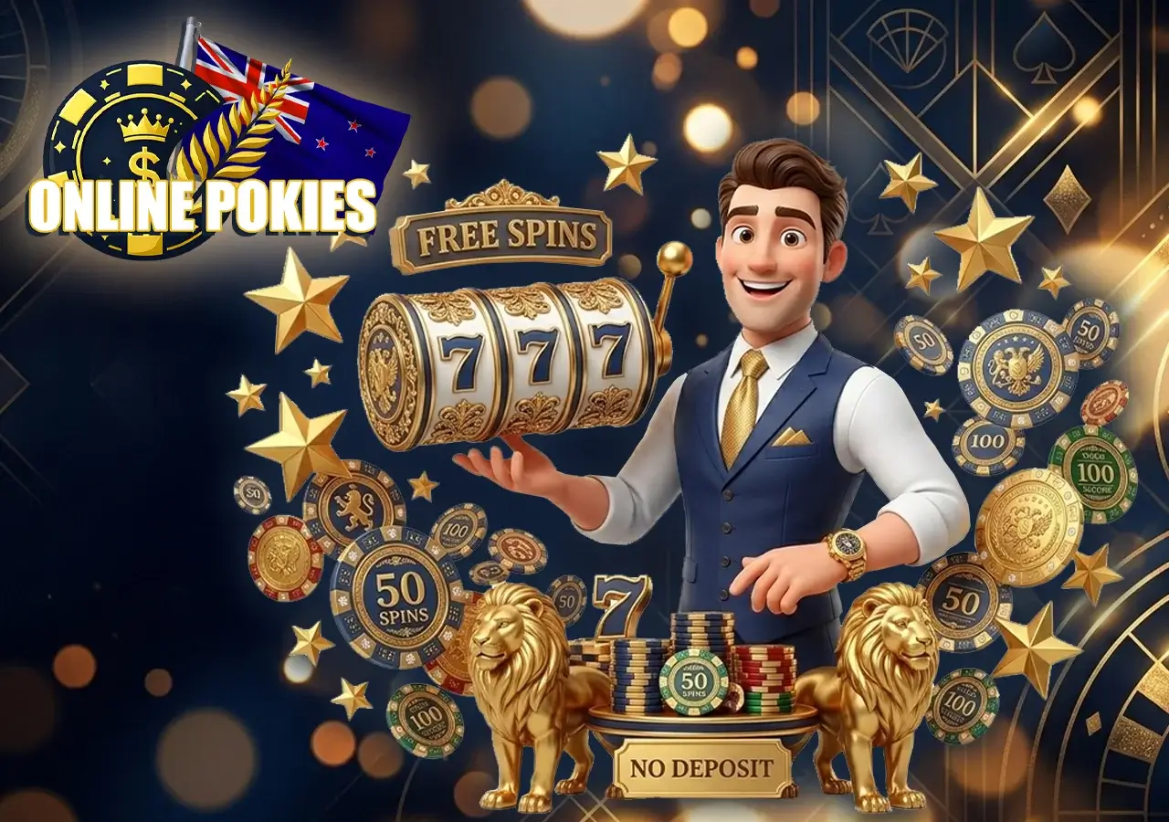 No deposit bonuses and free spins for online pokies in NZ